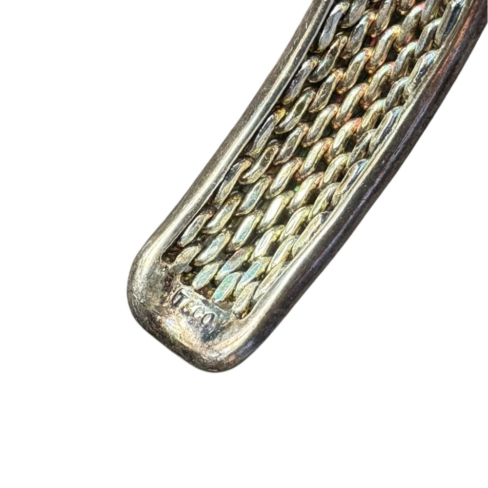 Tiffany & Co. Intricate Silver 925 Braided Cuff Bracelet - Picture 6 of 7